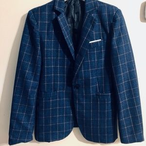 Benibos Grid Print Blazer/Sport Coat